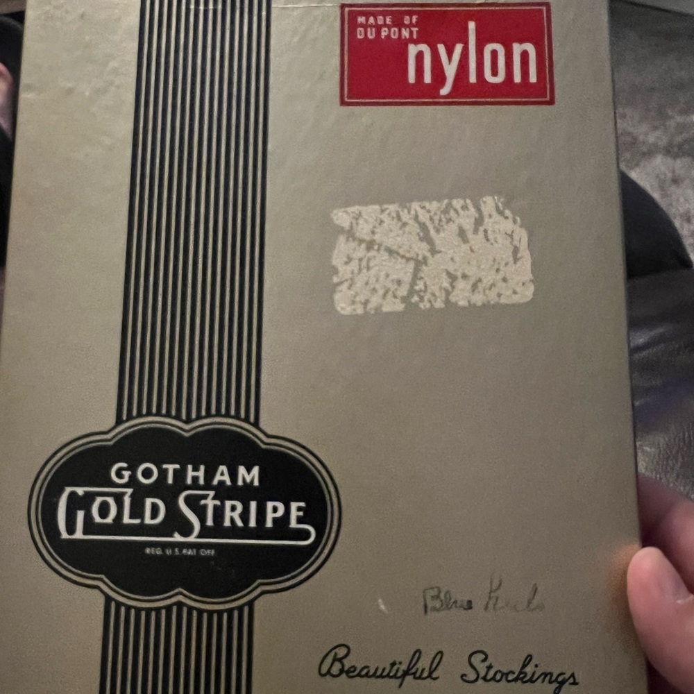 Women’s vintage Gotham gold stripe stockings